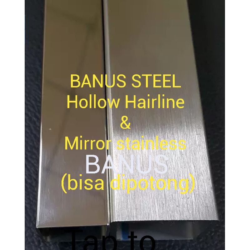 Jual Hollow Stainless X X Mm Panjang Meter Pipa Kotak Hollow Mirror Dan Hairline