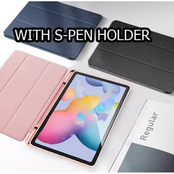 Jual Samsung Galaxy Tab A8 2019 T295 T290 No Pen Smart Case Leather Cover Slot Pen Flip Book 4430