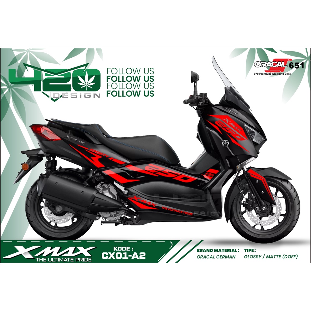 Jual Stiker Cutting Yamaha XMAX Variasi New Custom Desain / LIst Body ...