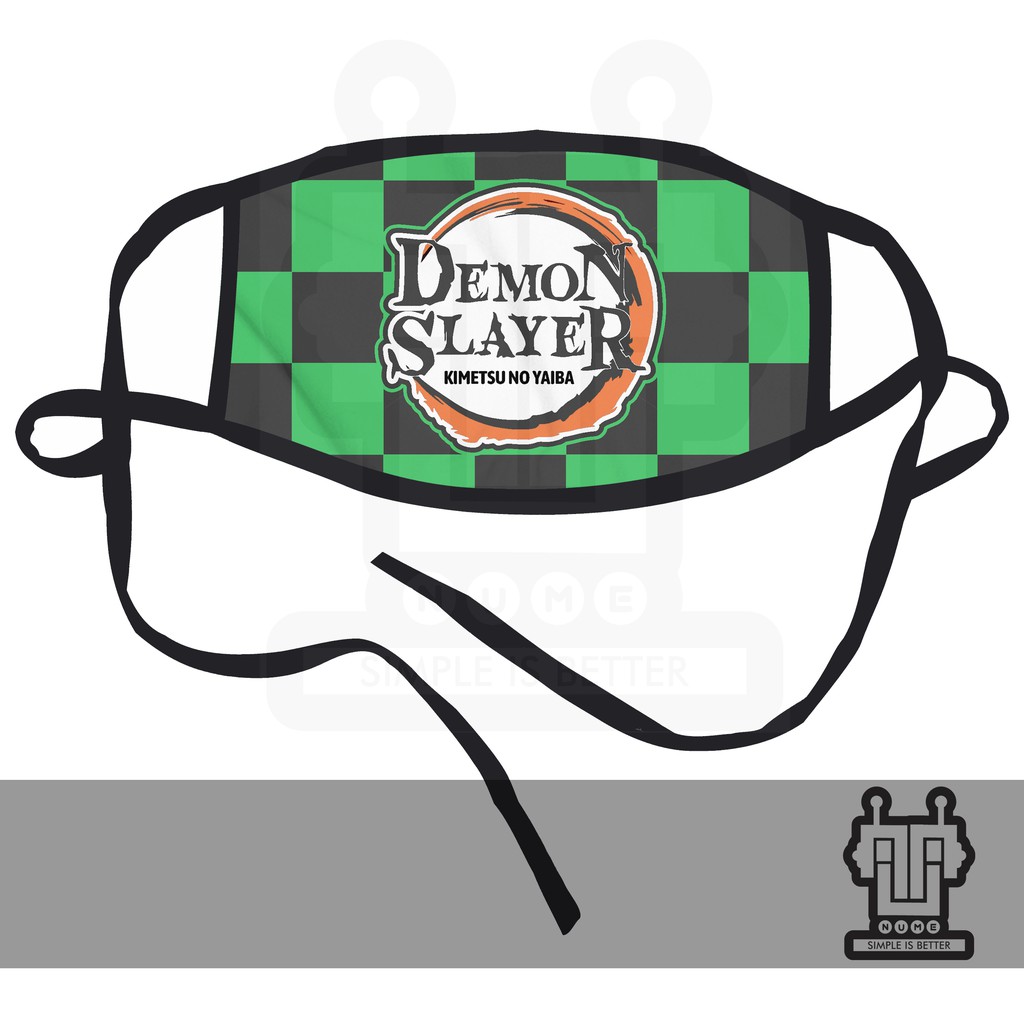 Jual Masker Anime Masker Kain Masker Logo Demon Slayer Kimetsu No Yaiba ...