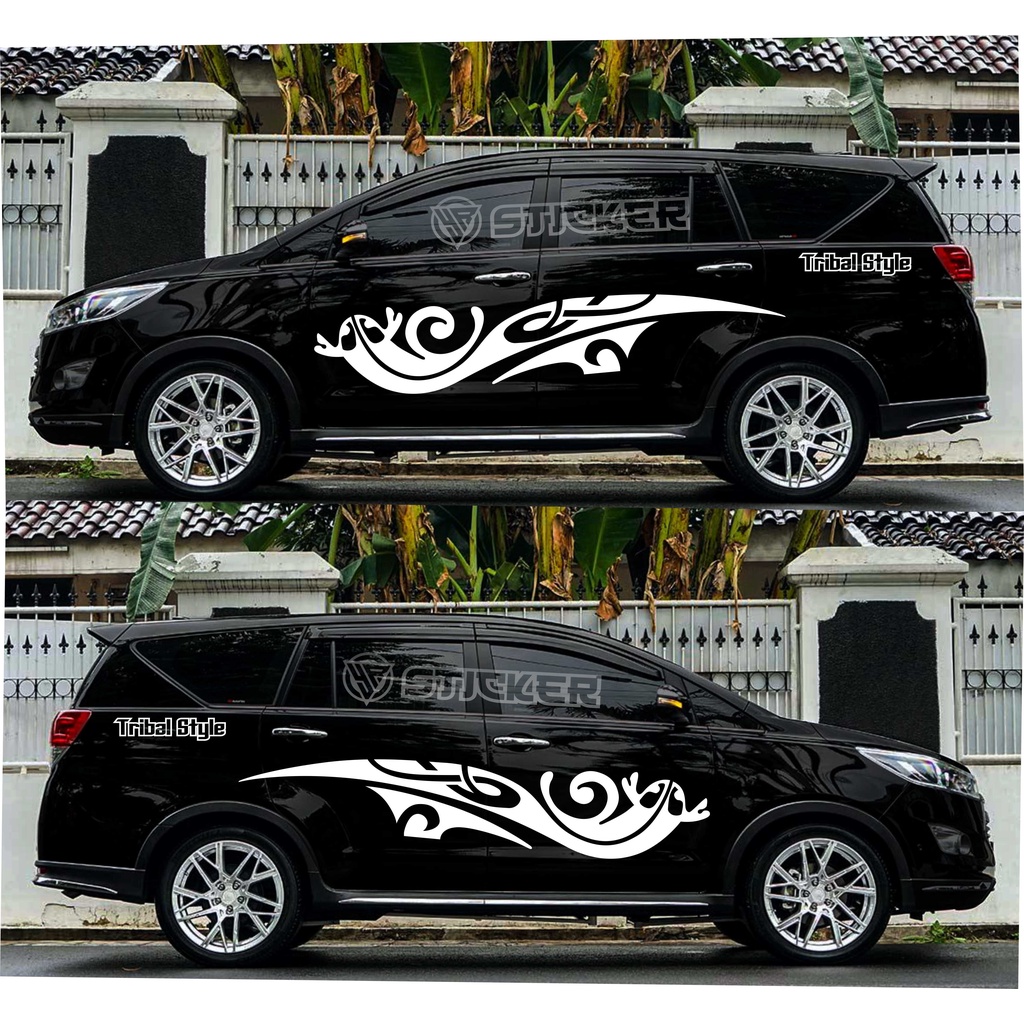 Jual CUTTING STICKER TRIBAL MOBIL INOVA PAJERO XPANDER FORTUNER DLL ...