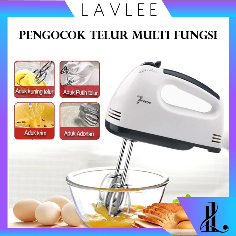Jual {Lav H683 Hand Mixer Pengaduk Kue Mixer Mini Multi Fungsi Mixer