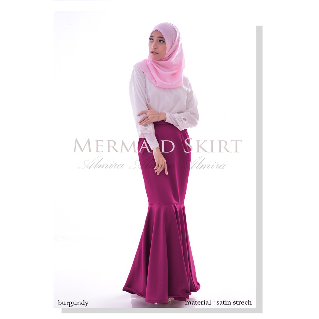Jual Rok Panjang Pesta Muslimah Model Rok Duyung Mermaid Skirt Rok ...