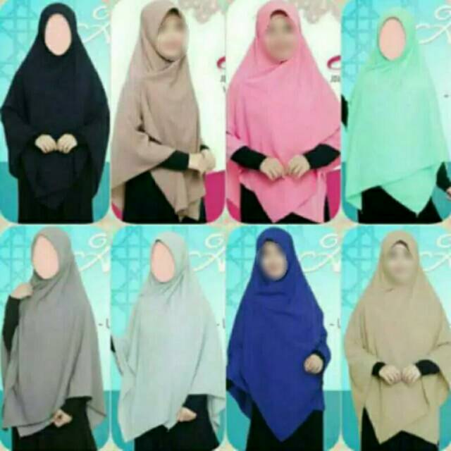 Jual Jilbab segi empat | square hijab bahan wolfis grade A | Hijab