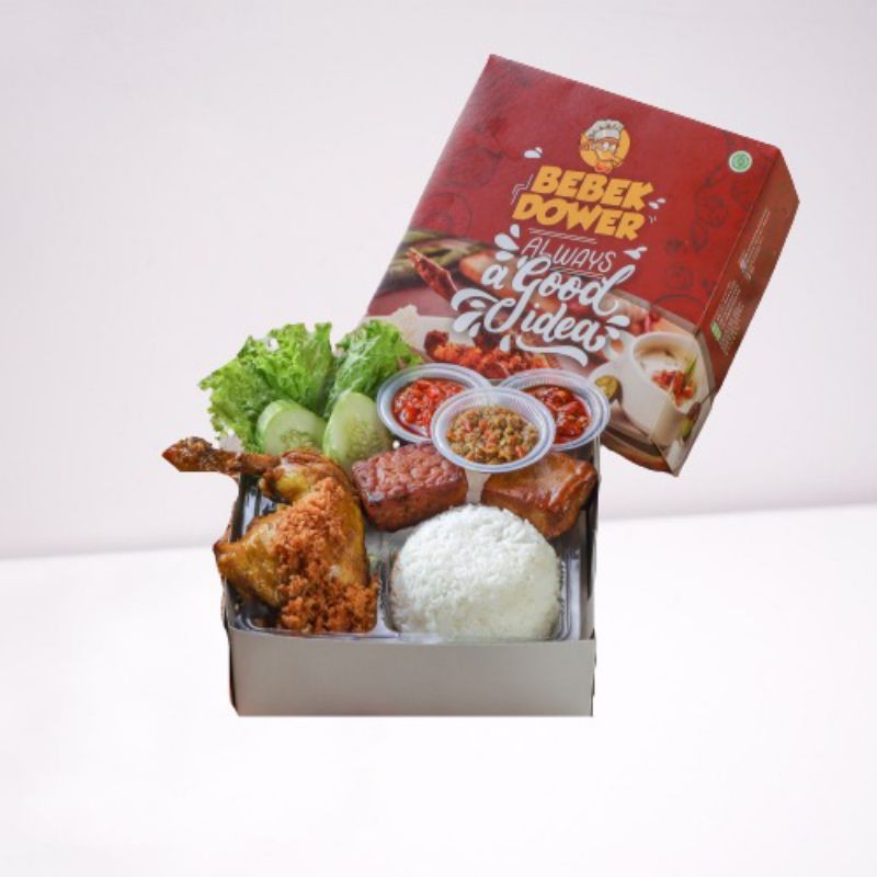 Jual Nasi Box Ayam Dengan 3 Sambal Dan Tahu Tempe Bacem Shopee Indonesia