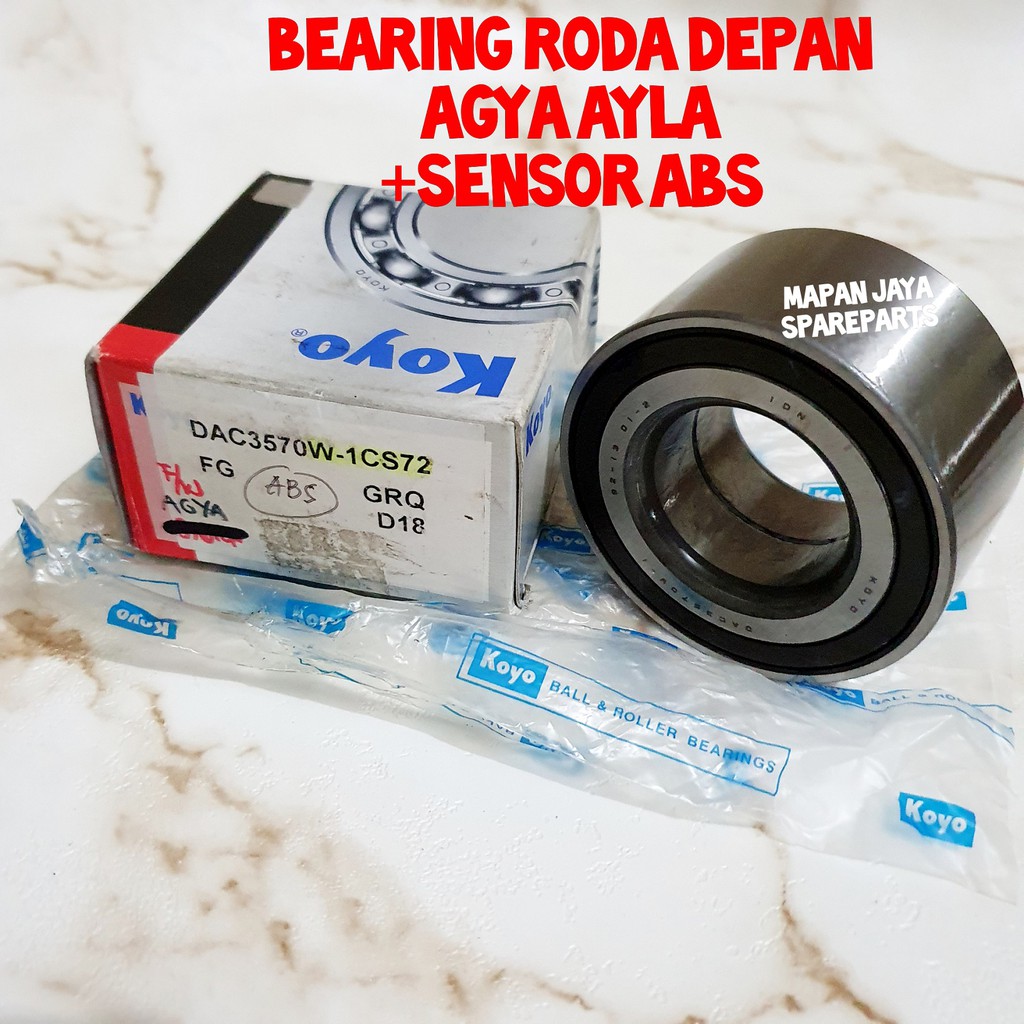 Jual BEARING LAHER RODA DEPAN AGYA AYLA / ROCKY RAIZE SENSOR ABS KOYO ...