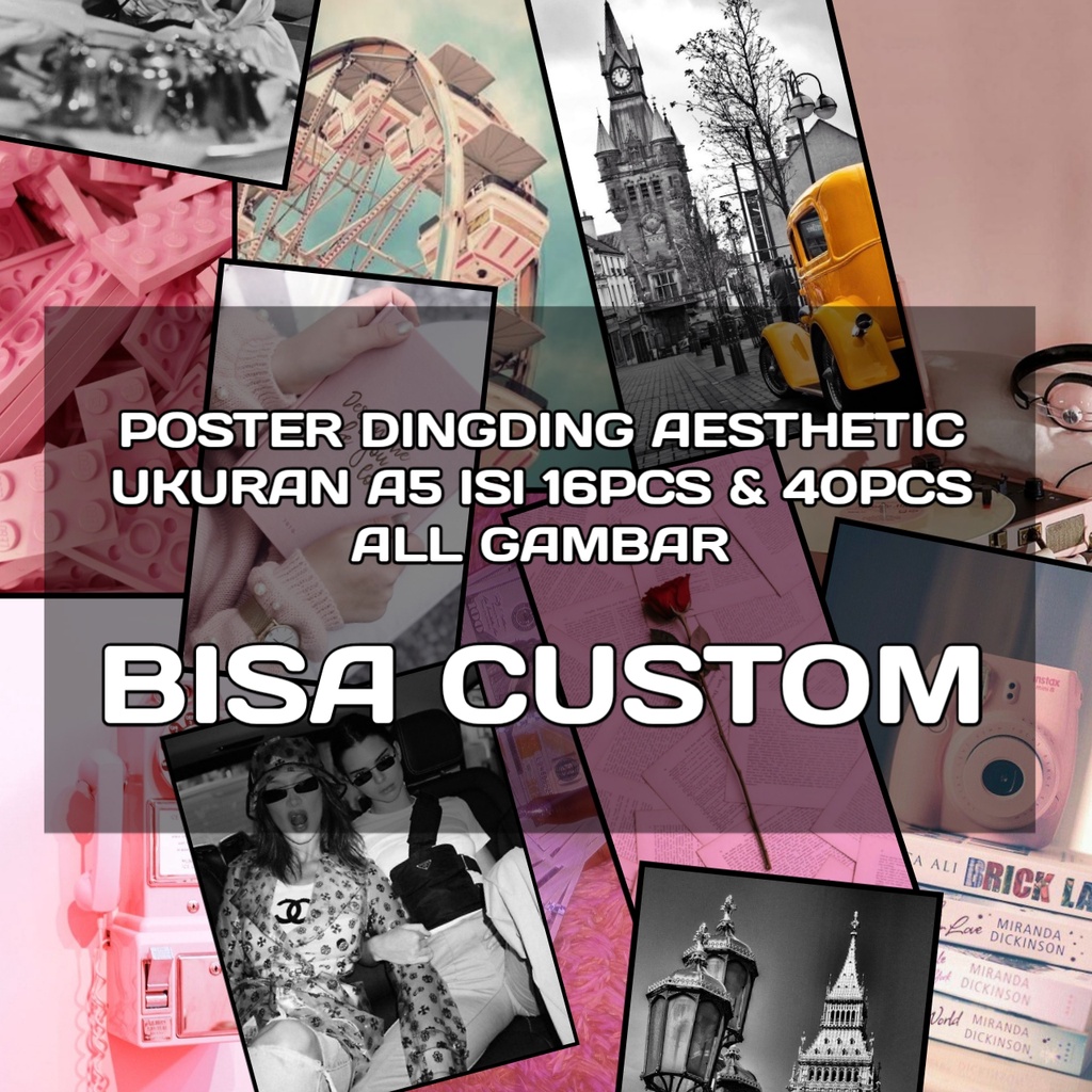 Jual Poster Dingding Aesthetic All Series Free Dubble Tep Langsung