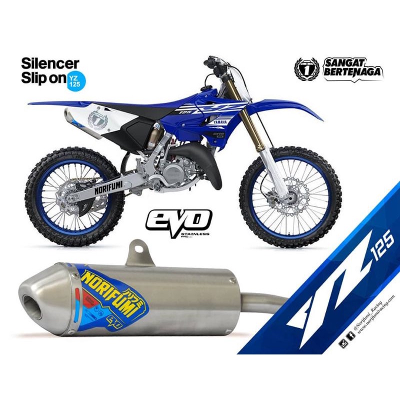 Jual silencer knalpot YZ125 dan YZ 125x knalpot YZ 125 norifumi