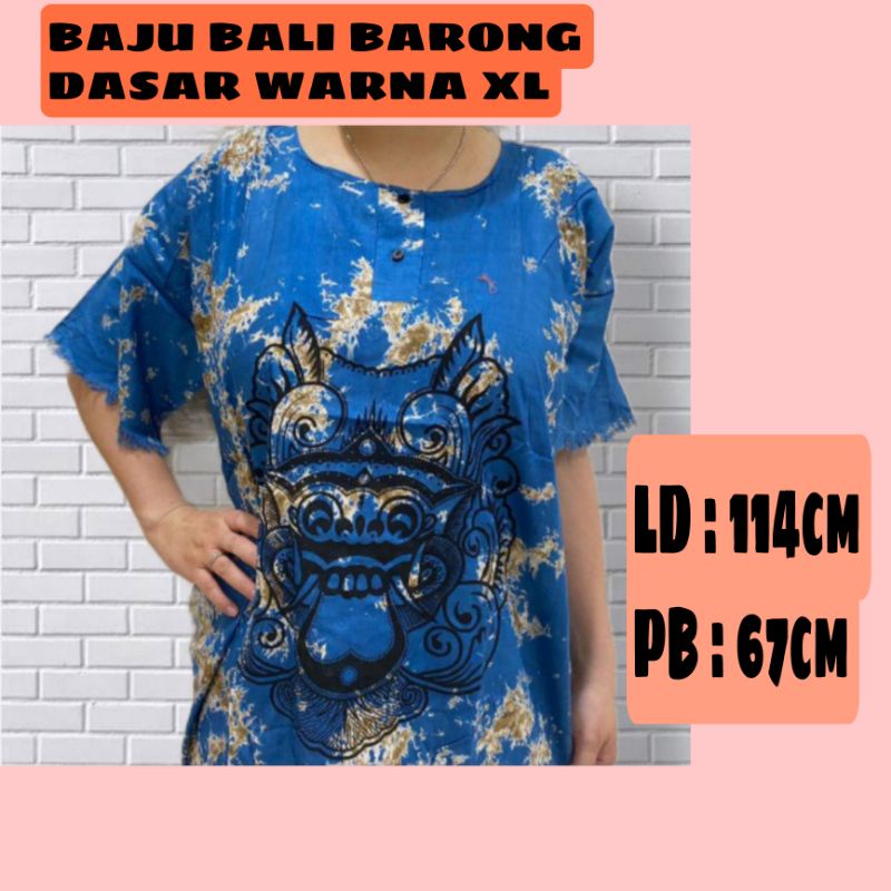 Jual BAJU BALI BARONG DASAR WARNA XL - BAJU BALI BARONG ACAK PRIA ...