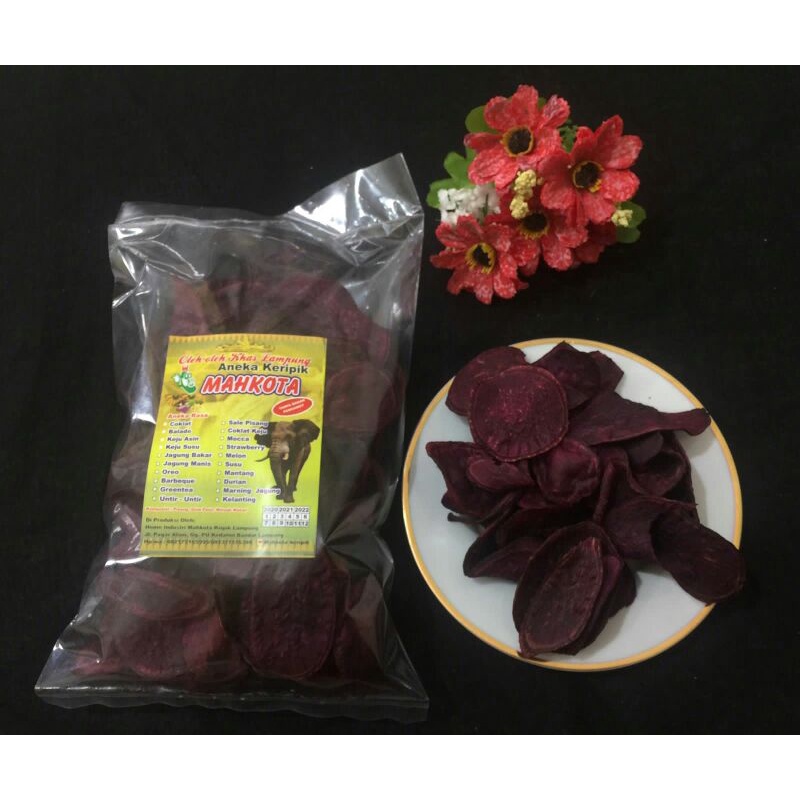 Jual Keripik Mantang / Keripik Ubi Ungu 200gr | Shopee Indonesia