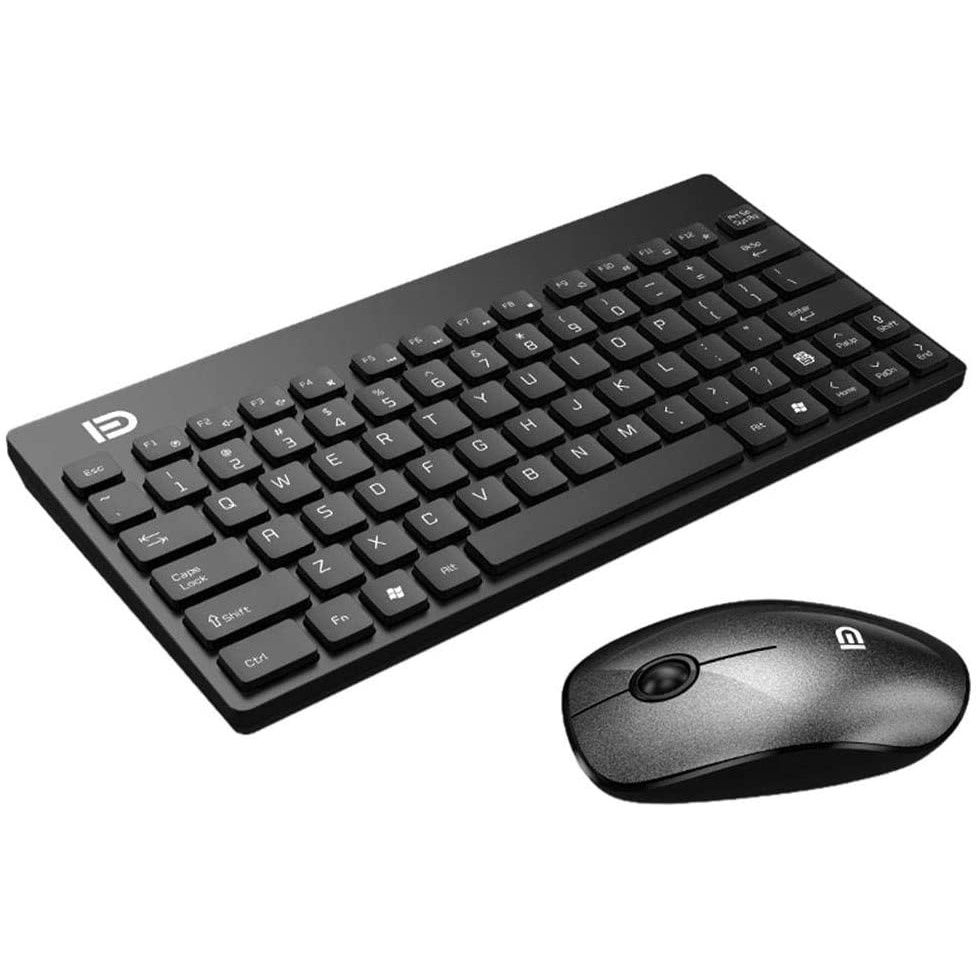 Jual FD Wireless Keyboard Mouse Combo Ergonomis 2.4GHz - G1500 - Black ...