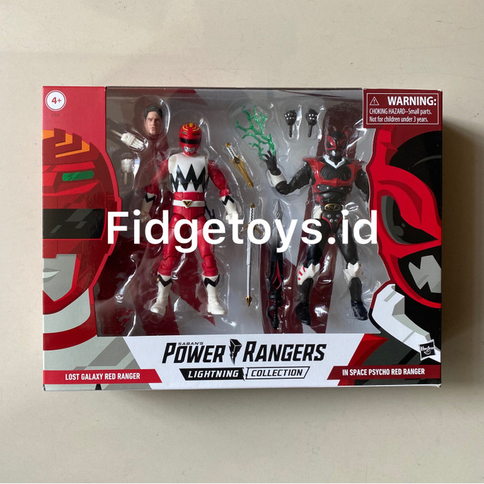 Jual Hasbro Power Rangers Lost Galaxy Red & In Space Psycho Red Ranger ...