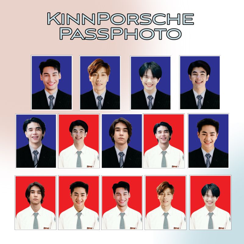 Jual (isi 2 pc) Photocard kinnporsche thai actor apo mile