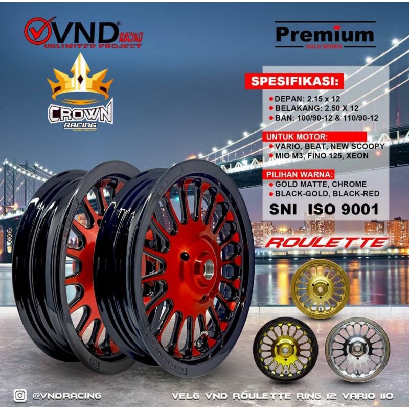 Jual Velg Vnd Ring Roulette Yamaha All New Nmax Shopee Indonesia