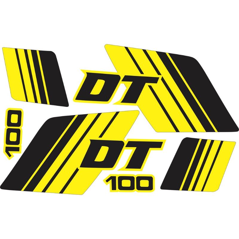 Jual striping sticker Yamaha DT 100 Hitam putih | Shopee Indonesia