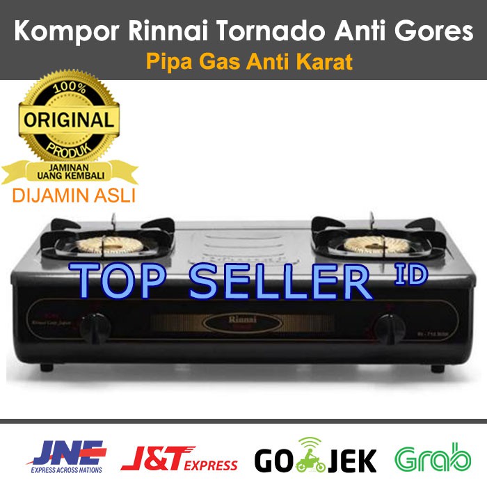 Jual Kompor Gas Rinnai RI 712BGX - 2 Tungku Api Tornado Anti Gores Besar  Grande Api Lilin RI 712 BGX | Shopee Indonesia