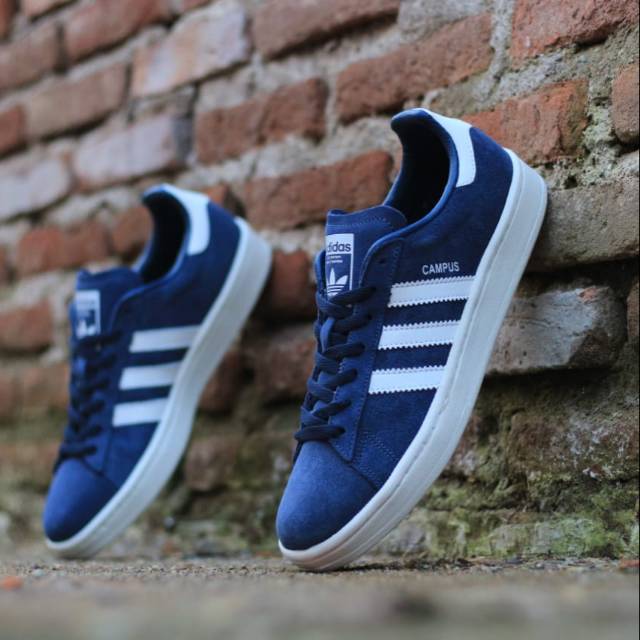 Jual Adidas campus navy white original | Shopee Indonesia