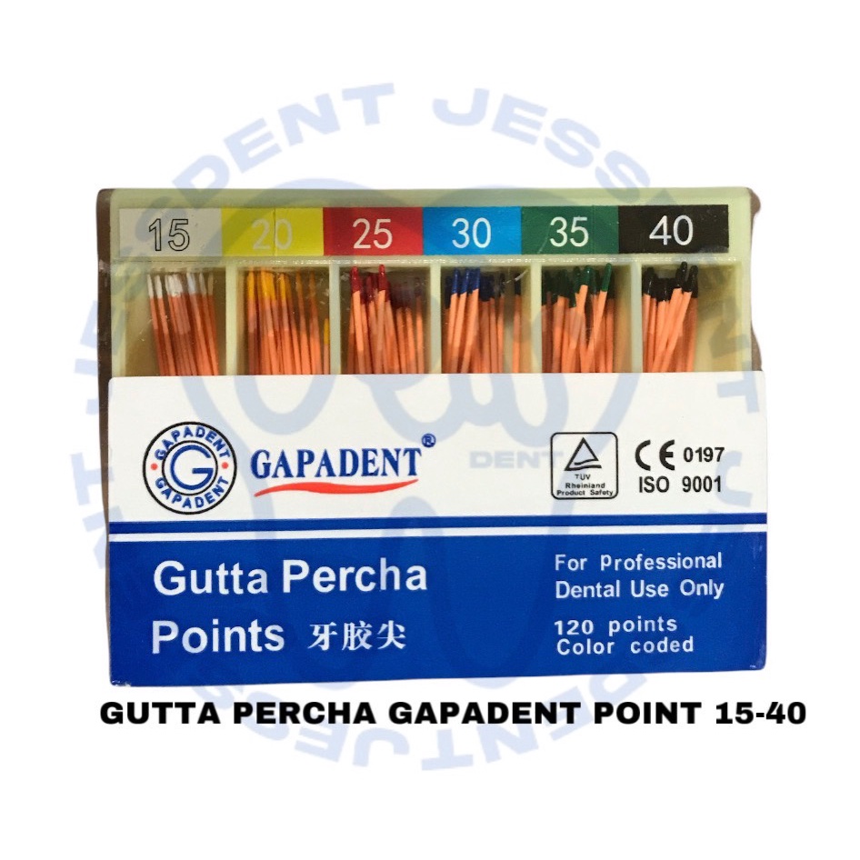 Jual GUTTA PERCHA POINT 1540 GAPADENT BAHAN PENGISI SALURAN AKAR
