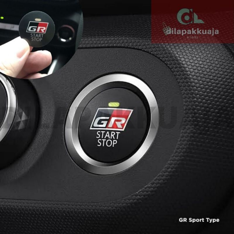 Jual Sticker GR Start Button Engine All New Rush Yaris Fortuner Raize ...
