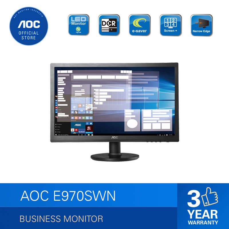 Jual AOC E970SWN LED Monitor 18,5