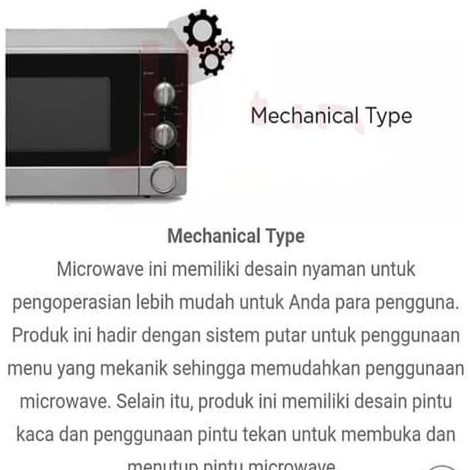 Jual Microwave Sharp R21D0 Straight Microwave Oven 23 Liter R21D0(S)In