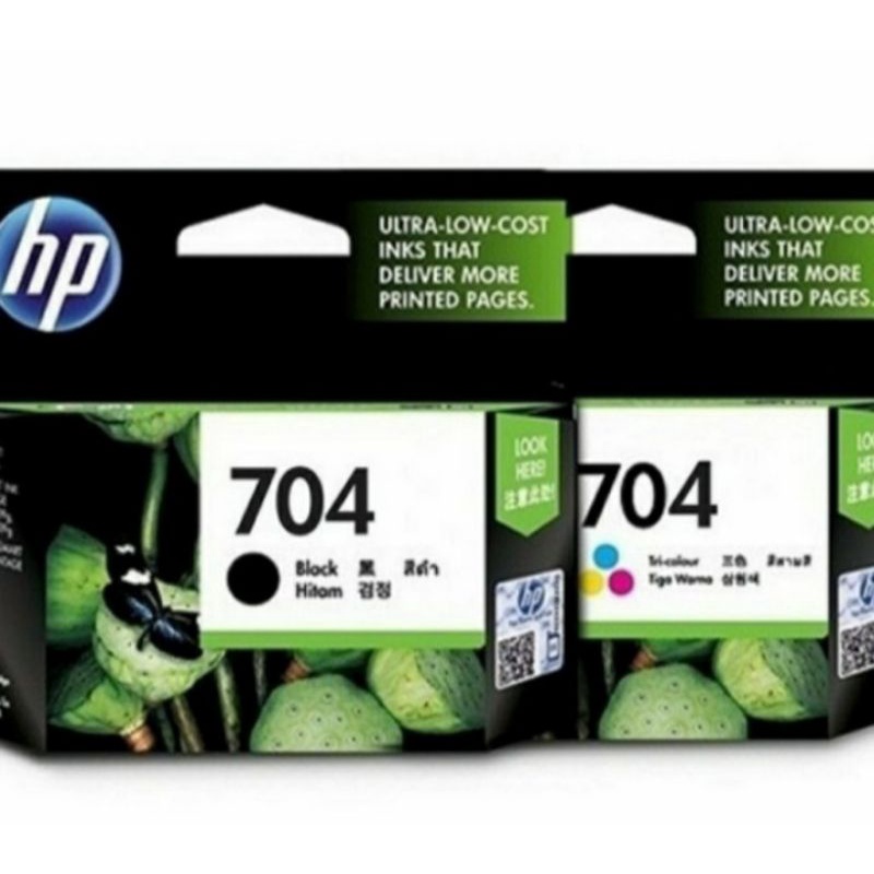 Jual tinta hp 704 black + 704 color original=hp advantage 2010.2060.dll ...