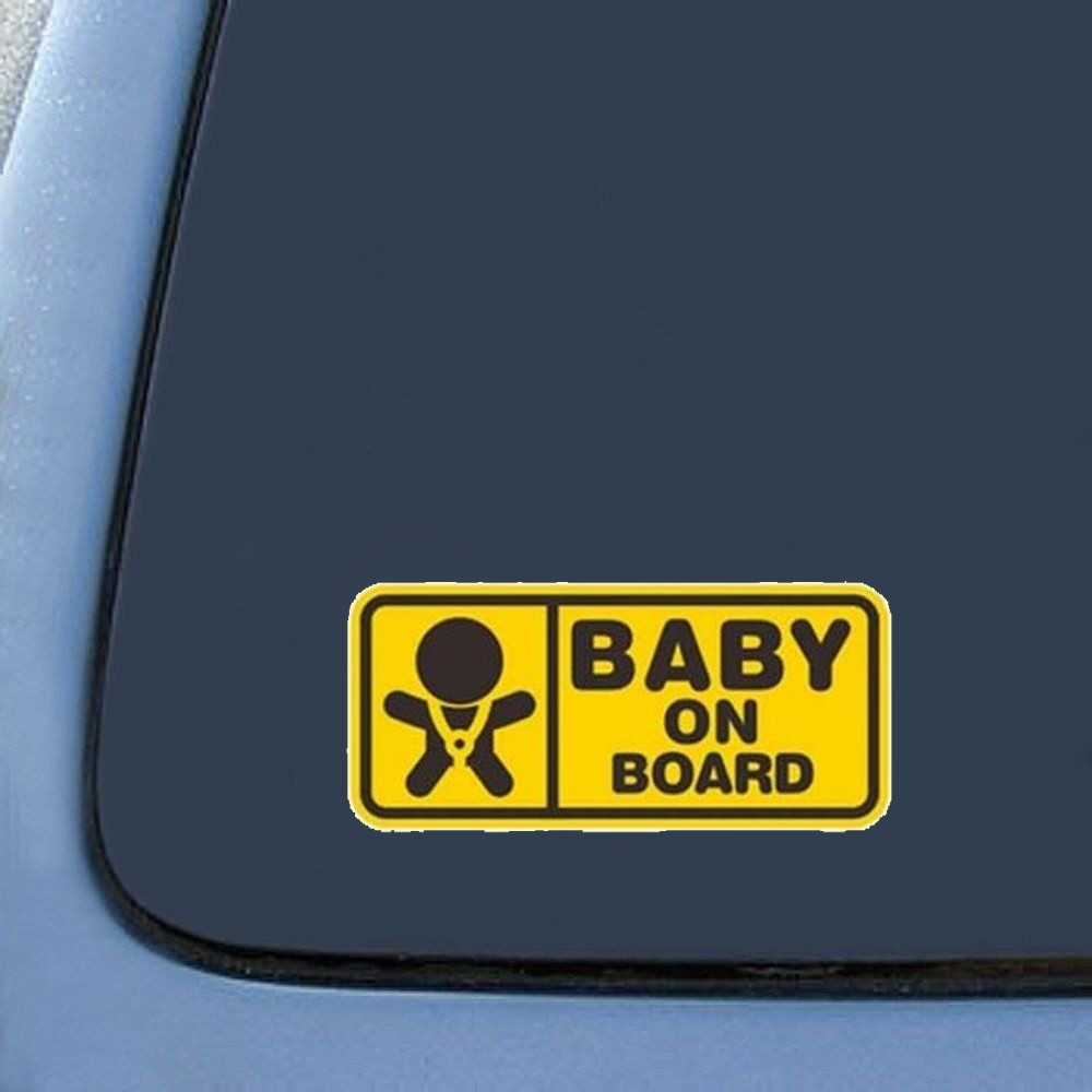Jual Stiker Kaca Mobil Baby on Board Warning - Car Decal Sticker ...
