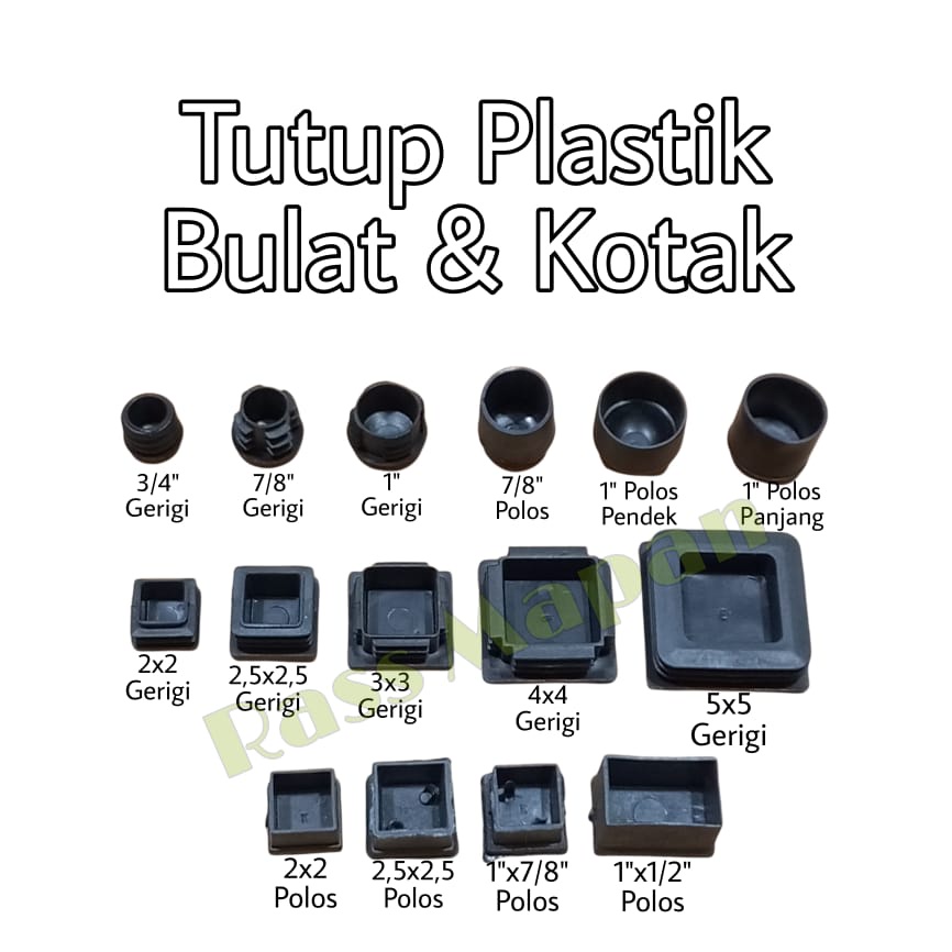 Jual Tutup Pipa Holo Aluminium SS Kursi Meja Kotak Bulat Plastik 10pcs Shopee Indonesia