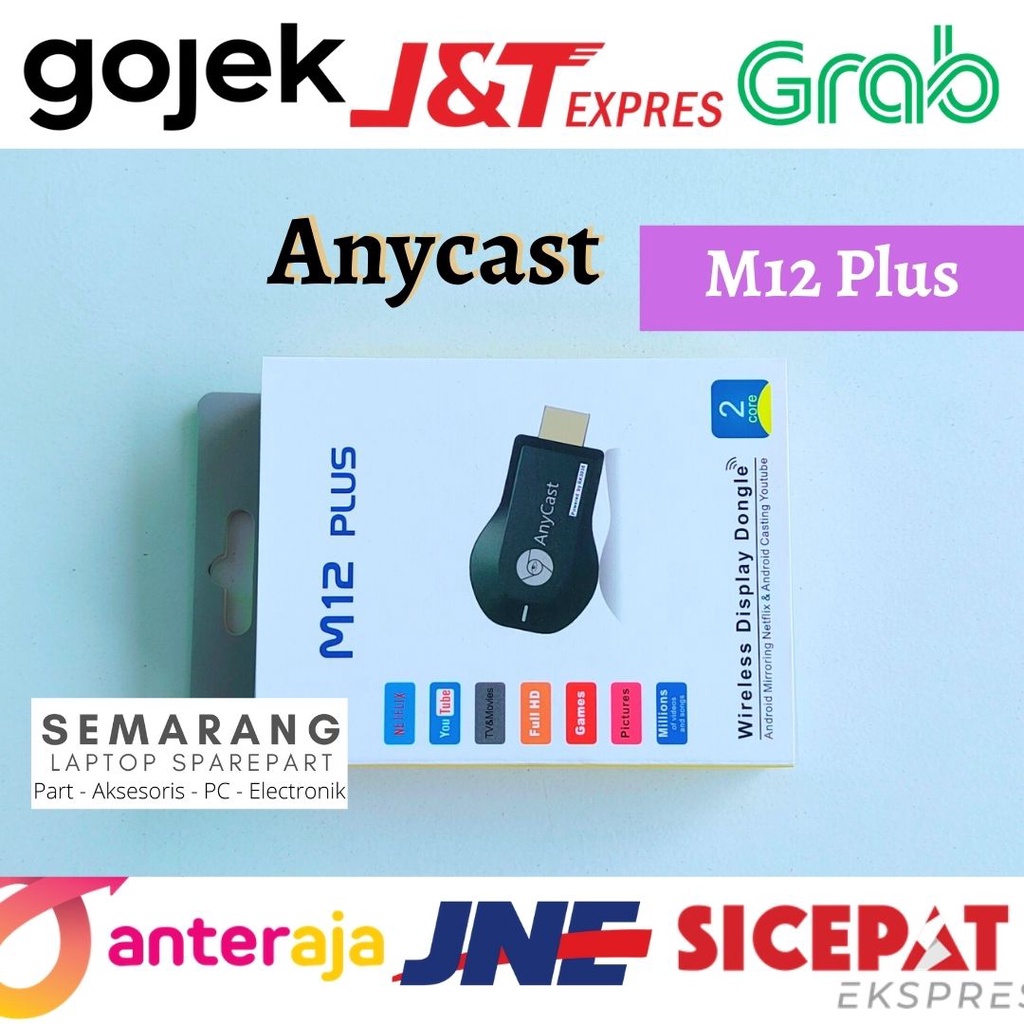 Jual Anycast M12 Plus Miracast Wireless Dongle Hdmi Wifi Receiver