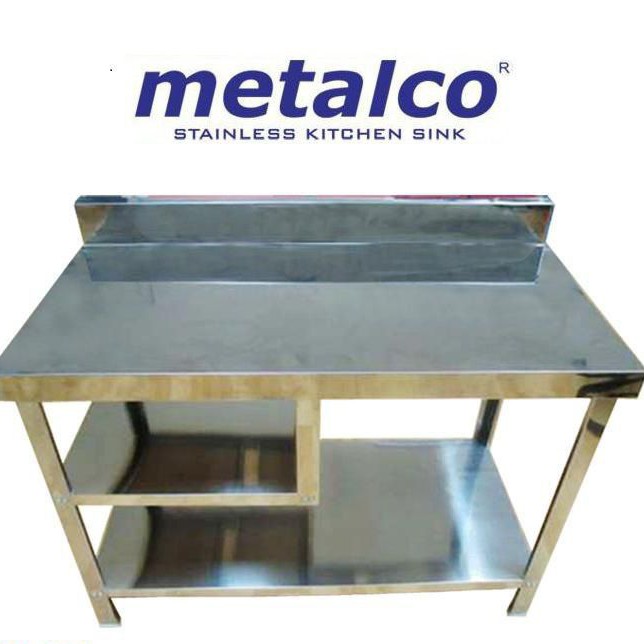 Jual MEJA DAPUR. RAK. MEJA KOMPOR STENLIS. MT1 METALCO | Shopee Indonesia
