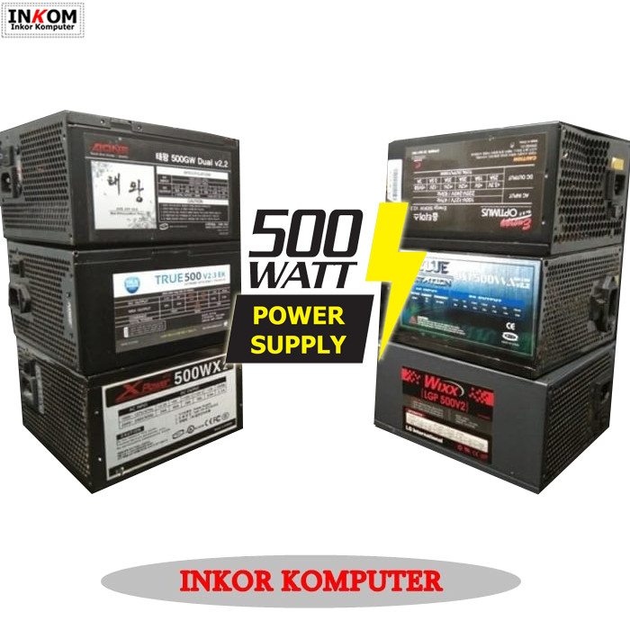 Jual Power Supply PSU 500watt 1x6pin VGA Pure | Shopee Indonesia