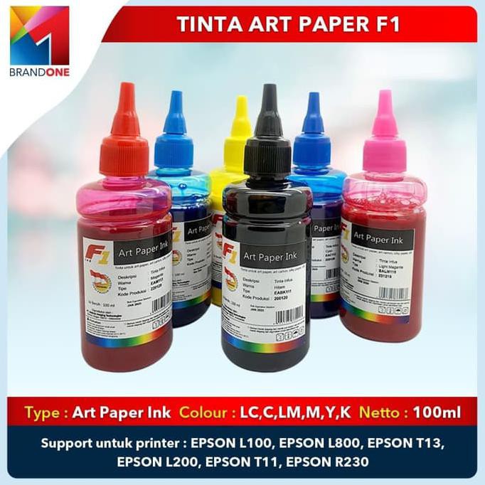 Jual Tinta Printer Artpaper F1 100Ml Untuk Printer Epson - Biru (Kode ...