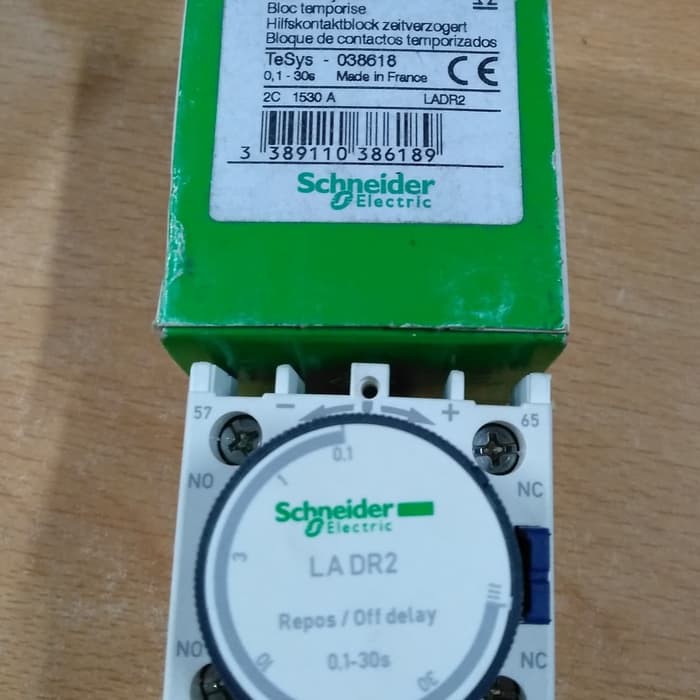 Jual original Off Delay Timer LADR2 Schneider Original kontak tunda ...