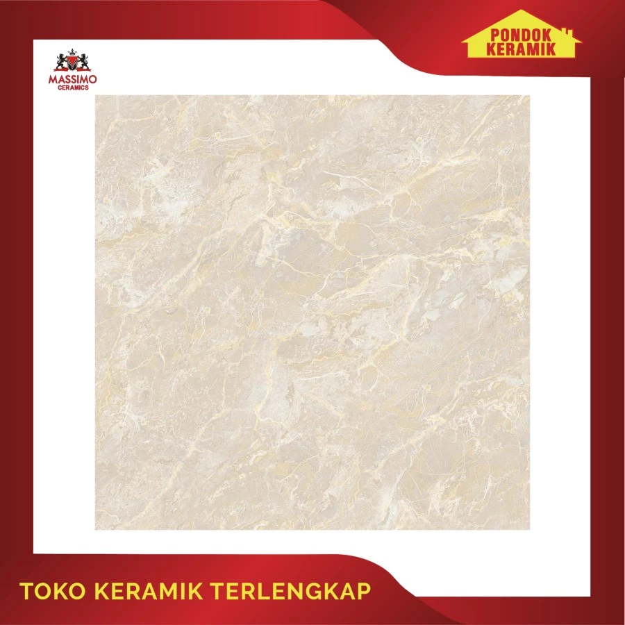 KERAMIK LANTAI MASSIMO 60X60 BELGIA L CREAM