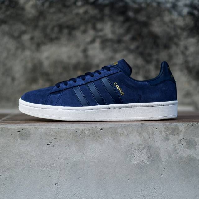 Adidas campus cheap navy gold