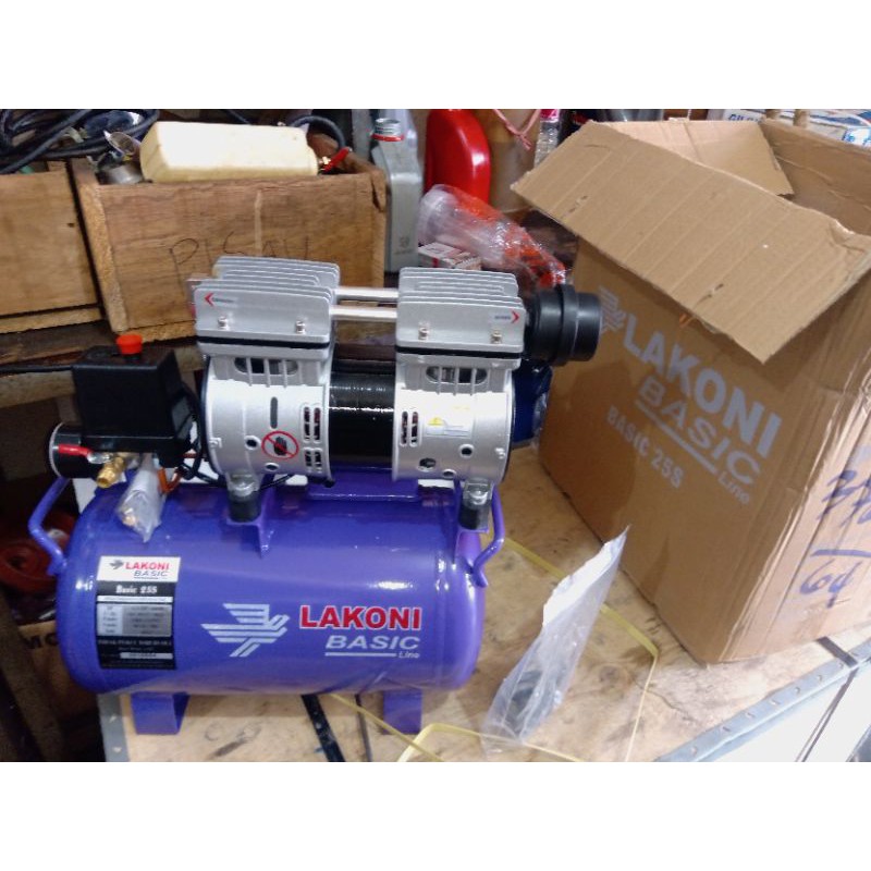 Jual KOMPRESOR ANGIN LAKONI BASIC 25S 24L OILLES TANPA OLI AIR ...