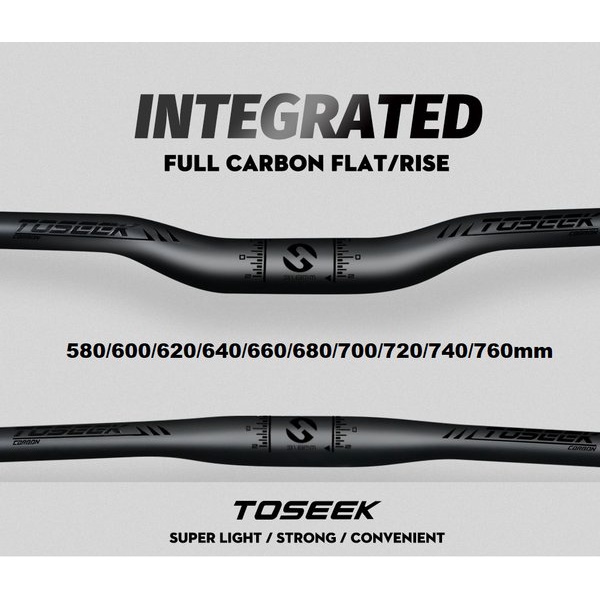 MTB Handlebars 31.8, Mountain Bike Handlebars, Carbon Fiber 720mm