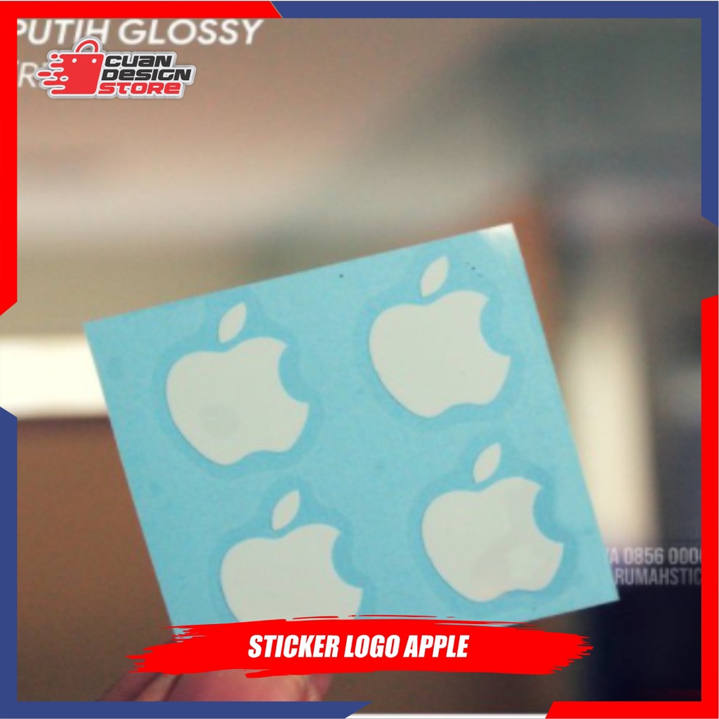 Jual STIKER CUTTING LOGO APLE STICKER UNTUK LAPTOP HP IPONE ANTI AIR ...