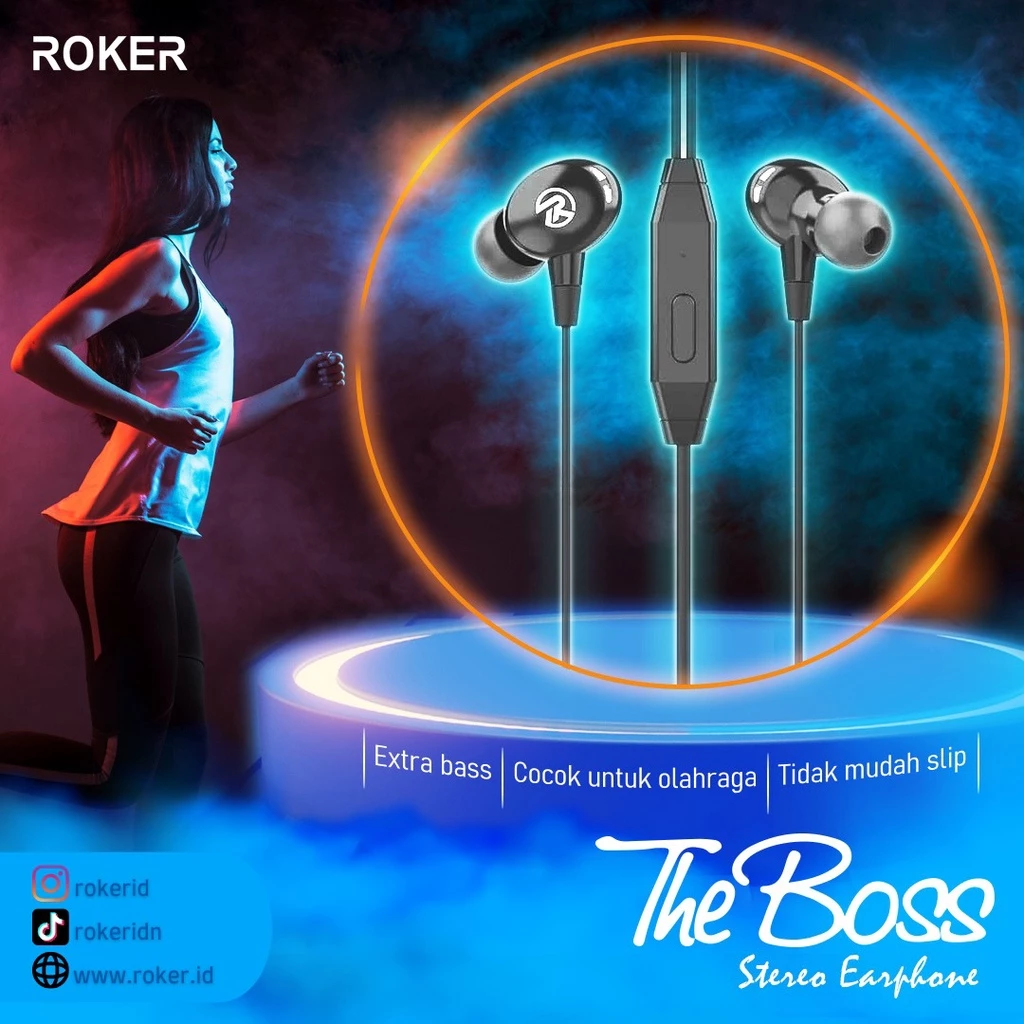 Handsfree/Earphone Roker The Boss