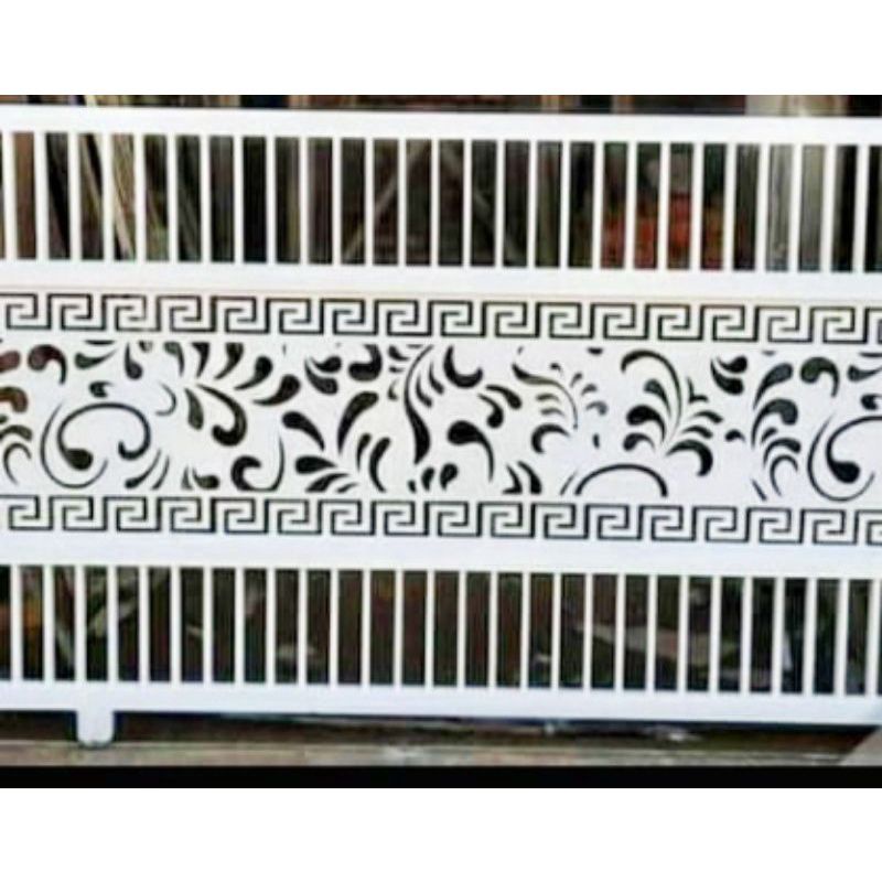 Jual Pintu Pagar Minimalis Motif Batik / Pintu Pagar Besi Murah