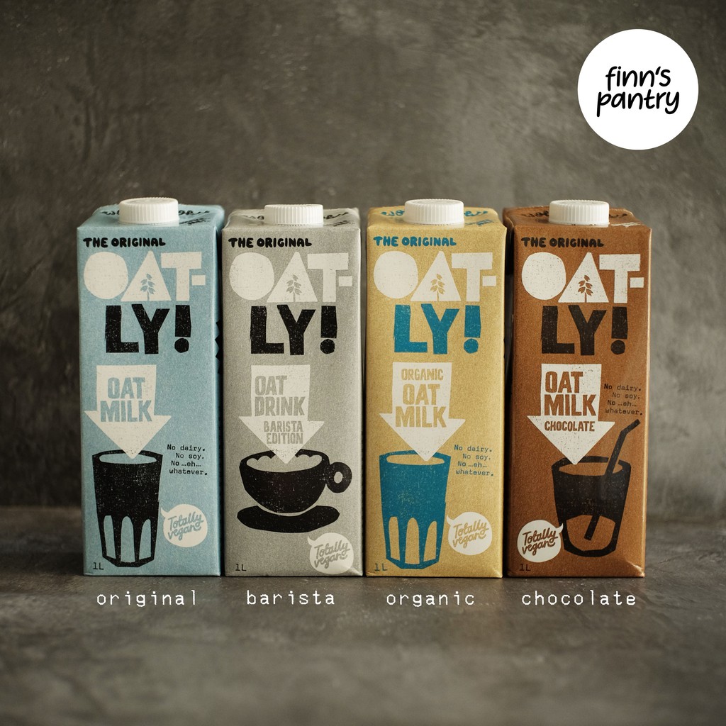 Jual Oatly Oat Milk 1l Susu Gandum Vegan Non Dairy Lactose Free Ecer