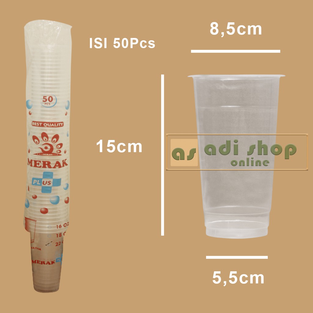 Jual Cup Gelas Plastik Merak 22 Oz Datar 50 Pcs Shopee Indonesia 8584
