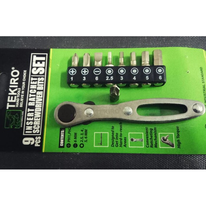 Jual TEKIRO Obeng Rachet 9 Pcs ' Obeng Mini TEKIRO - Obeng Saku TEKIRO ...