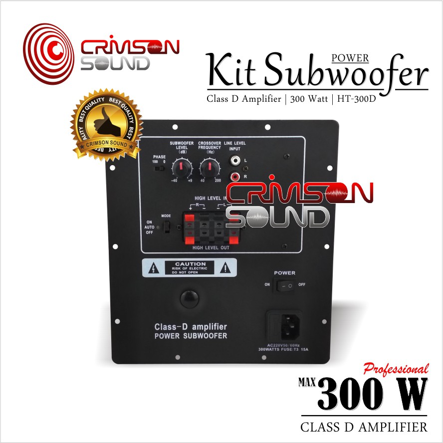 Jual POWER KIT SUBWOOFER AKTIF 300 Watt Class D HT300D Shopee Indonesia