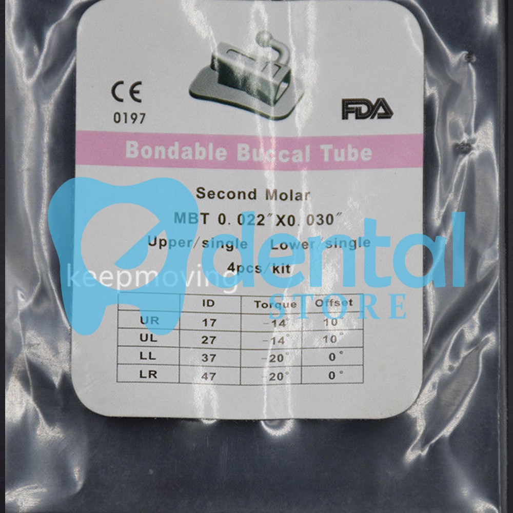 20 Kit Ortodontici Non Convertibili Bondable Roth 022 Tubi - Foto 7