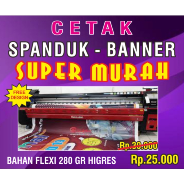 Jual Cetak Spanduk Custom (Murah dan Tebal) | Shopee Indonesia