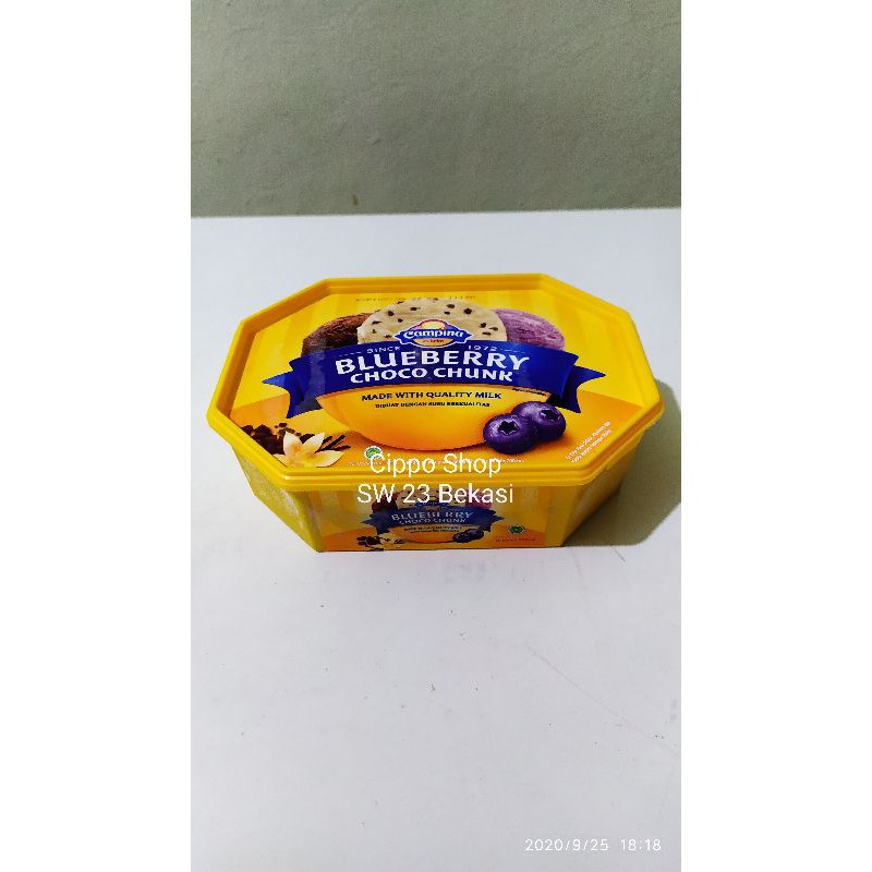 Jual Ice Cream Campina Blueberry Choco Chunk Ml Shopee Indonesia