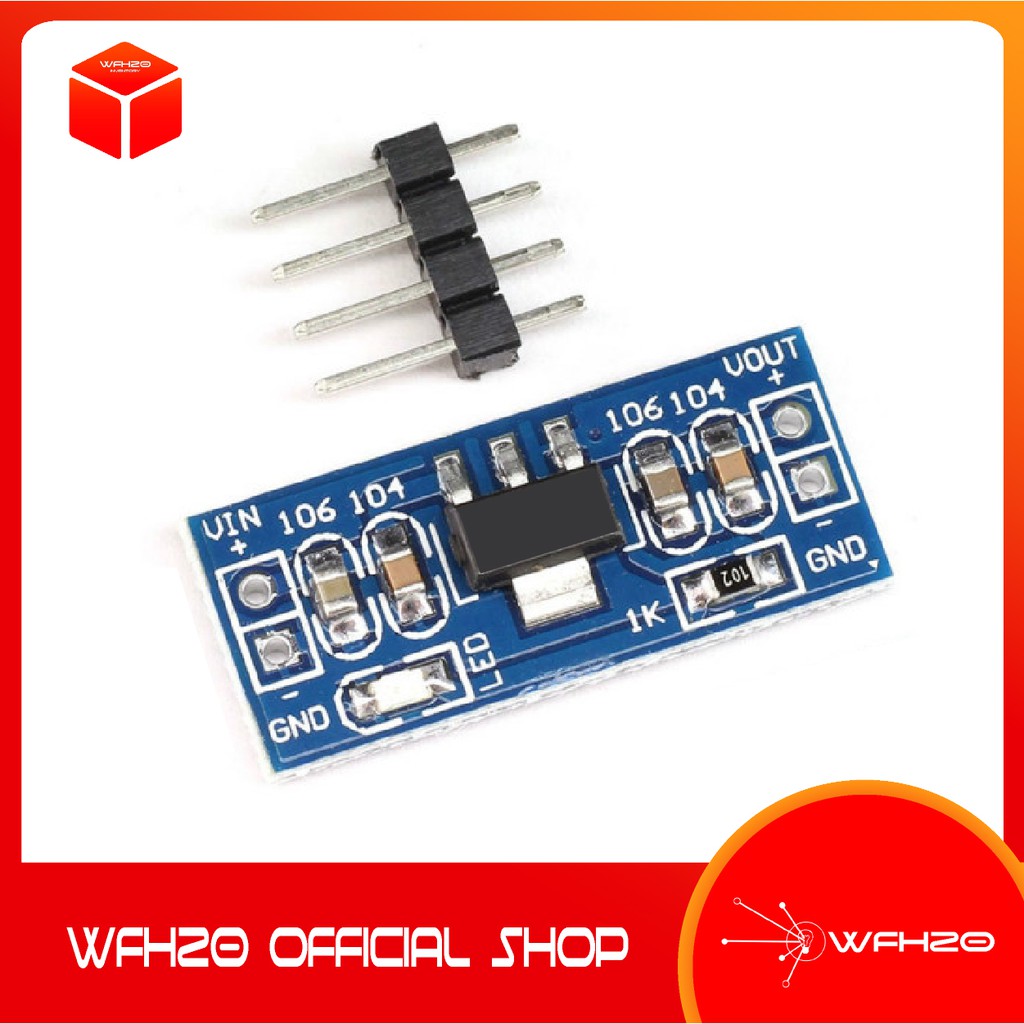 Jual Modul Step Down AMS1117 5V 3.3V Fixed Voltage Regulator Power ...