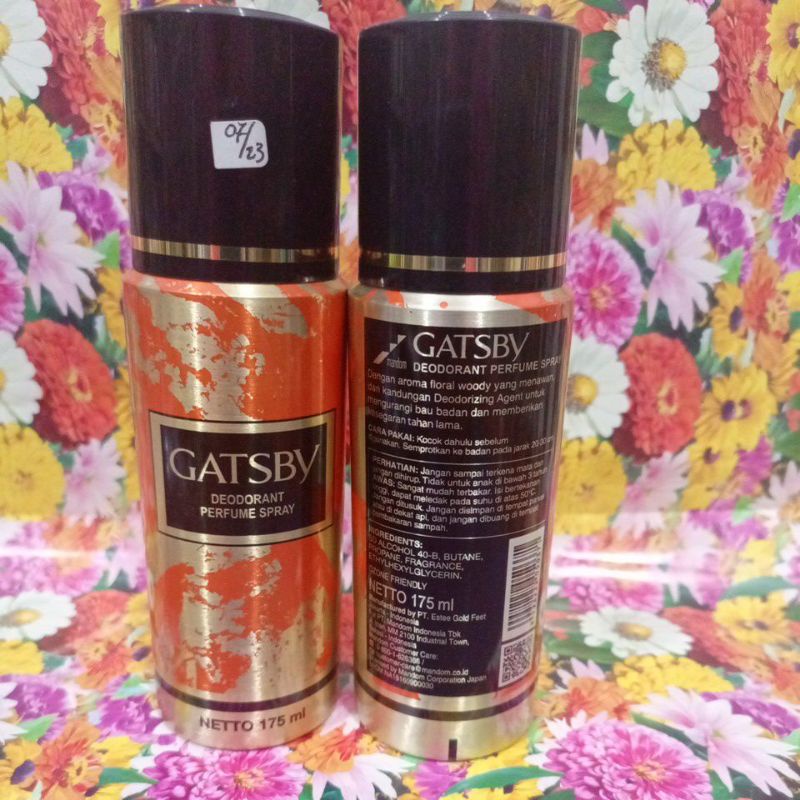 Jual gatsby deodorant perfume spray 175ml Shopee Indonesia