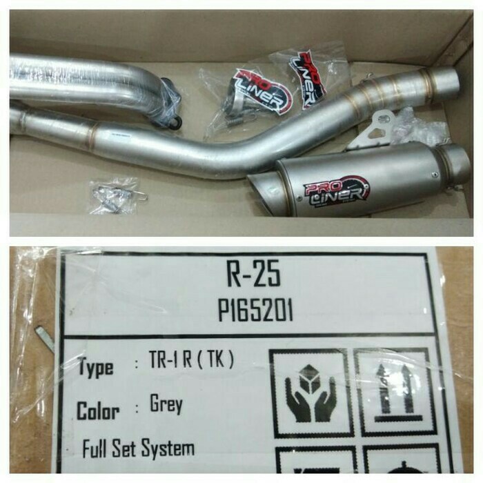 Jual GEMPUR HARGA;; KNALPOT PROLINER R25 NEW SERIES TR-1 SHORT ORIGINAL ...